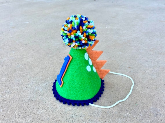 Boy Dinosaur Birthday Hat - Dino Birthday Party Hat- Boy First Birthday Dinosaur - 1st Birthday Hat Il_570xn