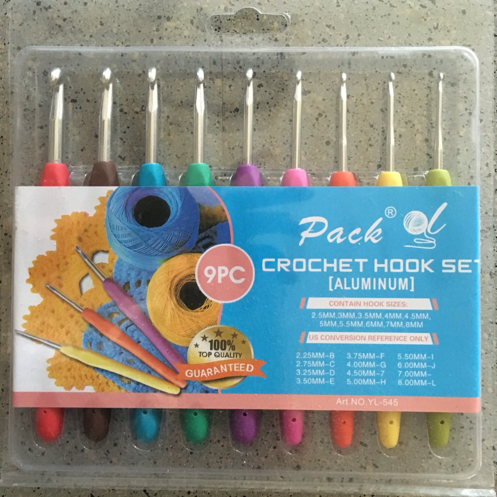 9 piece ergonomic crochet hook set 2mm 6 mm. Etsy