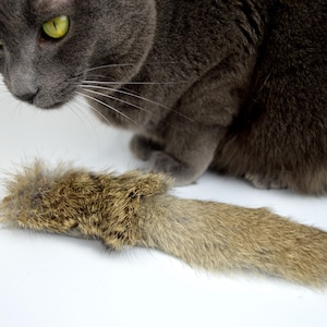 Refill Attachment for Teaser Wands - Real Rabbit Fur Cat Lure