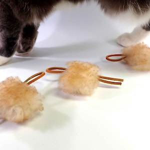 Teaser Wand Attachment Refill 3-Pack - Replacement Lures for Interactive Cat Toys