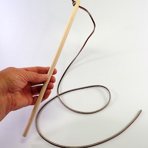 Interactive Leather String Cat Wand – Simple Chase Toy for Playtime