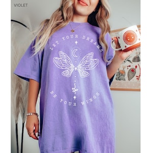 Moth T Shirt Moth Shirt Celestial Moth Wings Magical Moth Whimsigoth Clothing Gothic Clothes Luna Moth Fairycore Top Moth T Shirt Lunar Moth