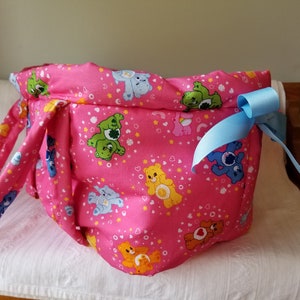 Care Bear Licensed fabric. Bassinet, Doll Bed, Doll Carrier