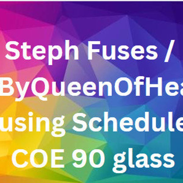 Fusing Schedule Etsy