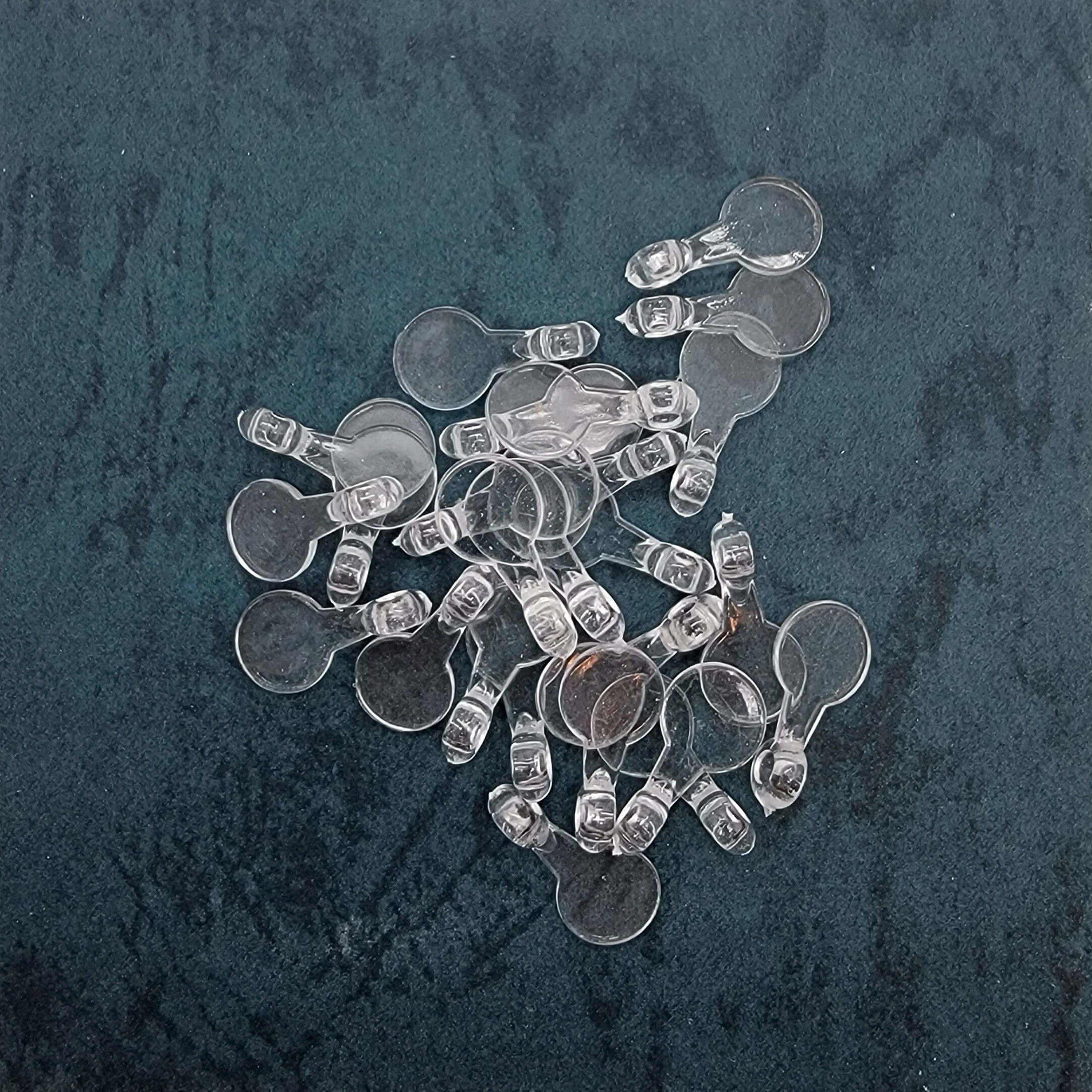 Clear Plastic Glue on Bails Etsy