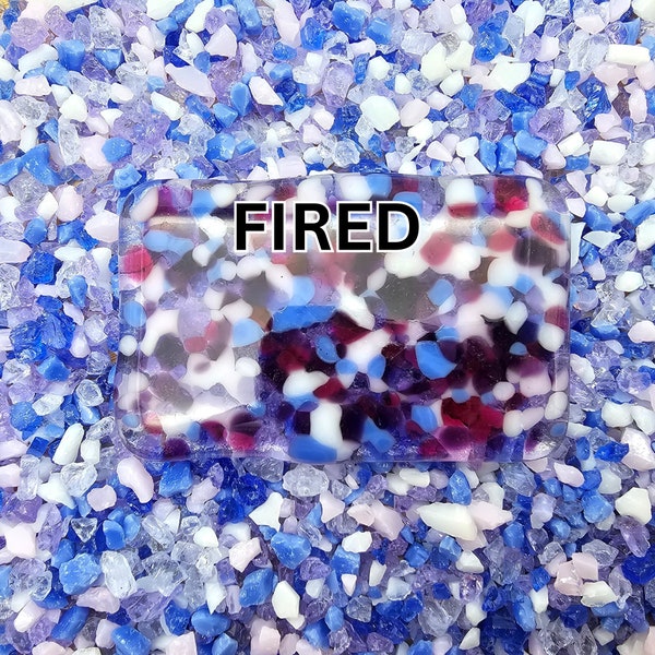 Hyacinth Frit Mix - Bullseye Frit Mix for Glass fusing, Glass Casting