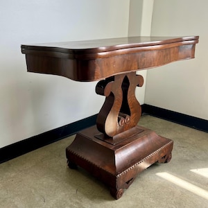 Game Table Card Table  Hall Table Antique Fold Over Top 1800s