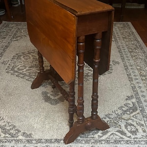 English Sutherland Table Drop Leaf Gateleg Petite Antique