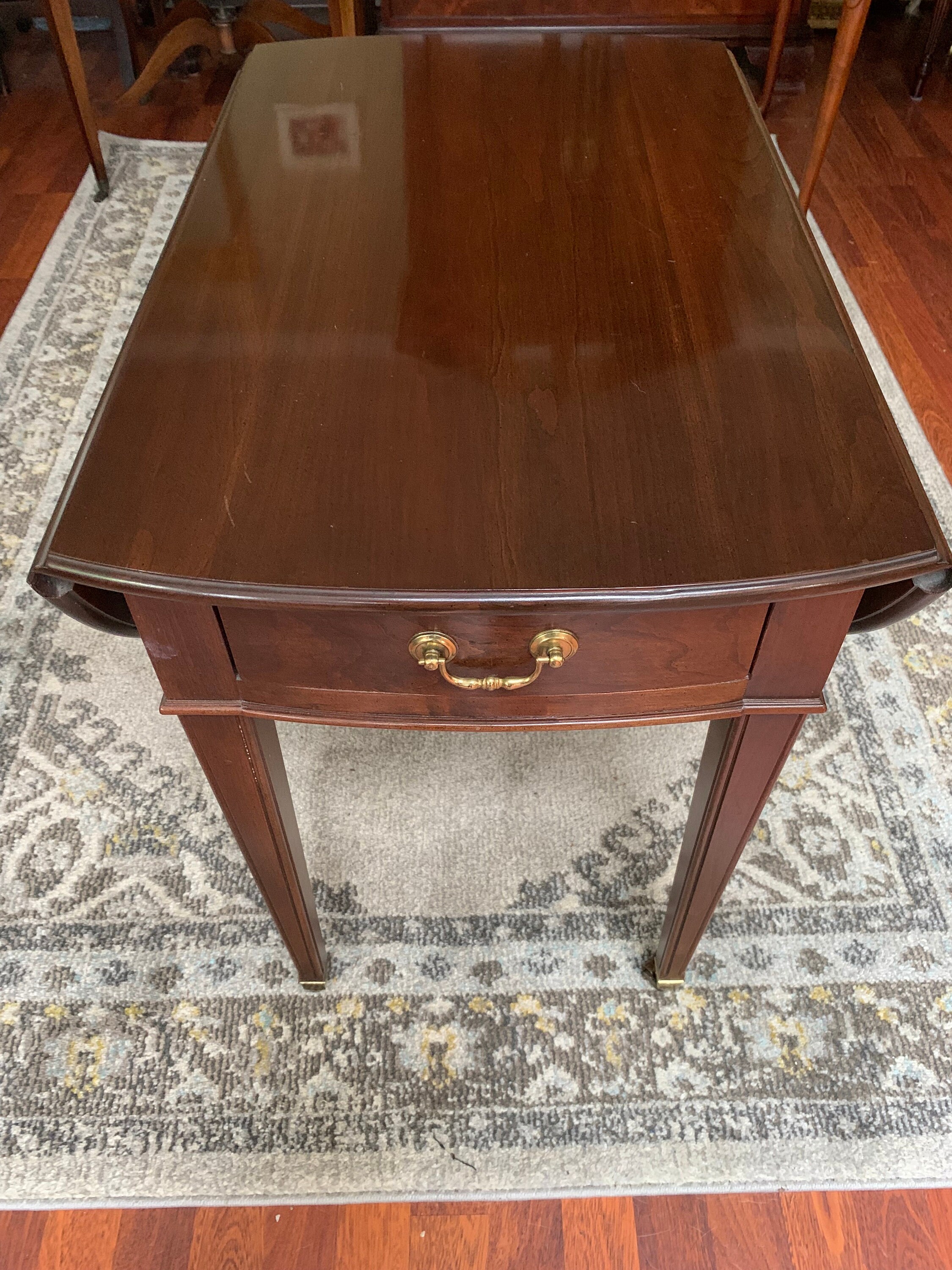 Ethan Allen Pembroke Side End Table Nightstand Vintage Etsy