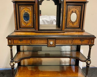1800’s Inlaid French Writing Desk Timeless Elegance