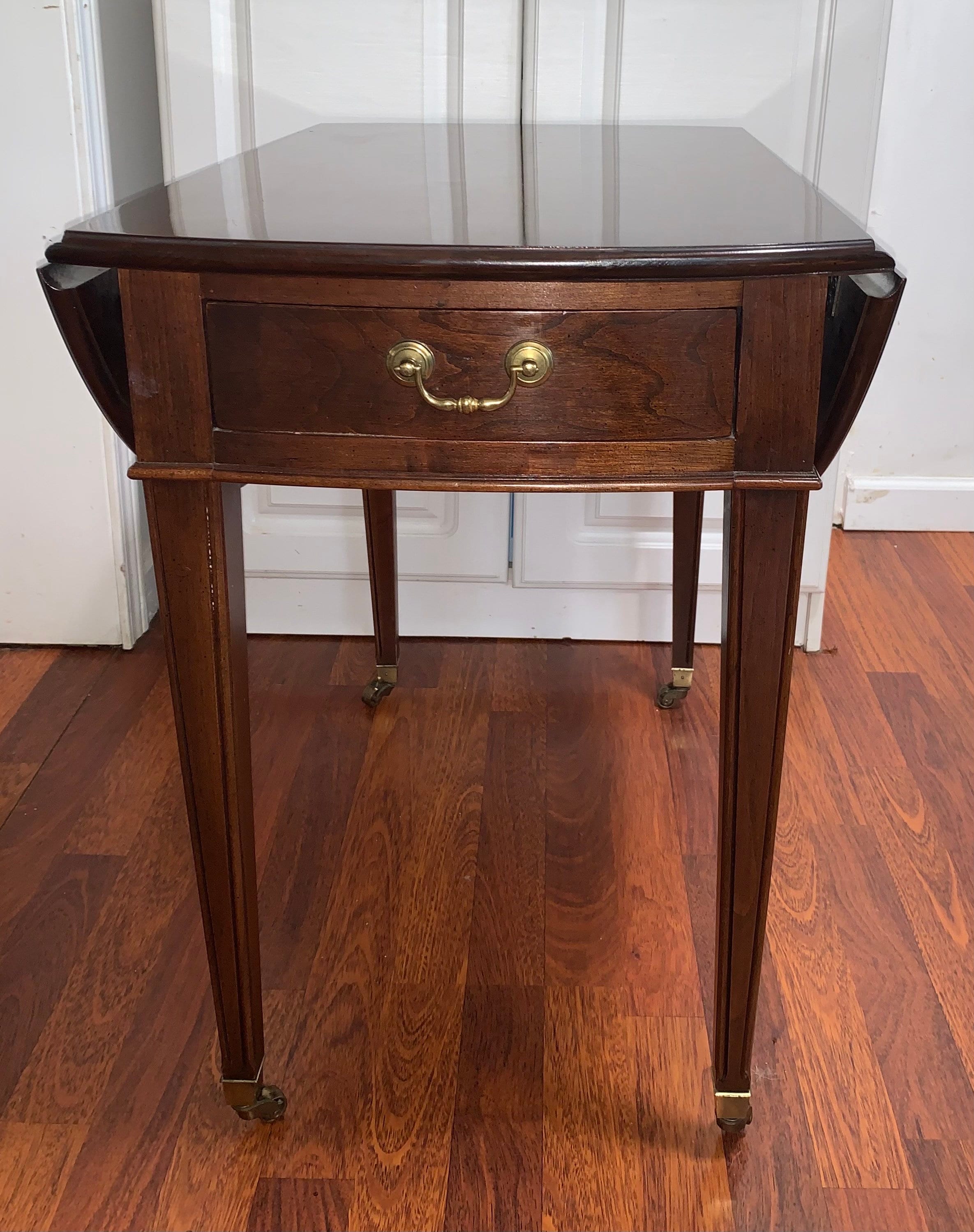 Ethan Allen Pembroke Side End Table Nightstand Vintage Etsy