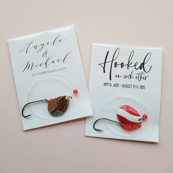 bass fishing lures for party favors 100 Fishing Lure Wedding Favors Personalized