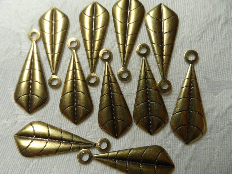 Vintage gold or silver plate brass large paddles,1/&14,10pcs-CMP152