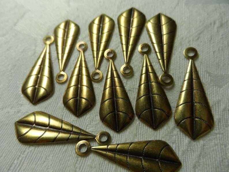Vintage gold or silver plate brass large paddles,1/&14,10pcs-CMP152