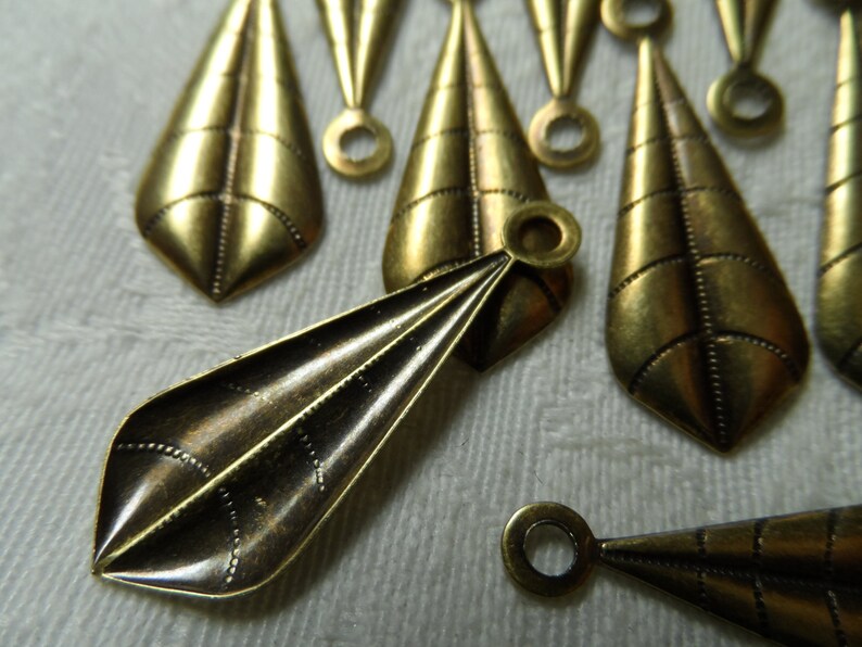 Vintage gold or silver plate brass large paddles,1/&14,10pcs-CMP152