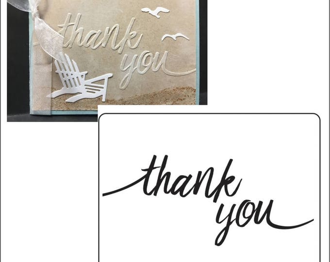Thank You Embossing Folder by Darice Embossing Folders for Use in All