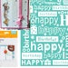 Embossing folder Happy Birthday 5 x 7 by Cuttlebug - Universal machine compatible - card making and scrapbooking