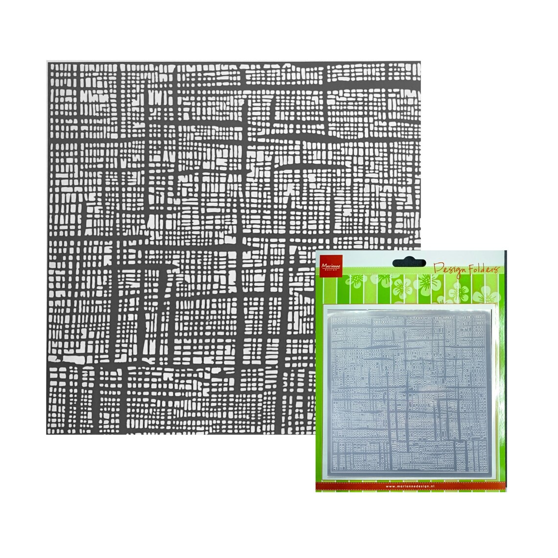 Linen Embossing folder by Marianne Craft Folders Etsy