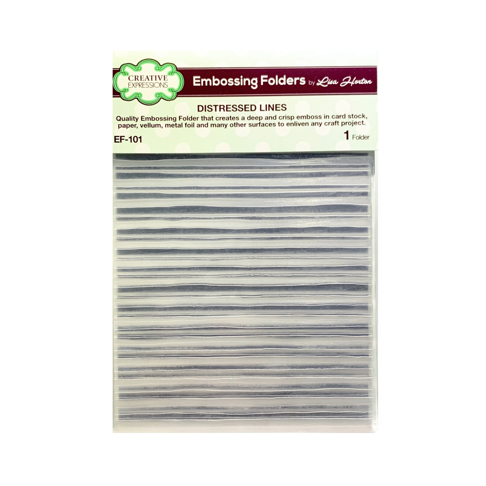 Embossing folder Distressed Lines 3D by Creative Expressions Etsy