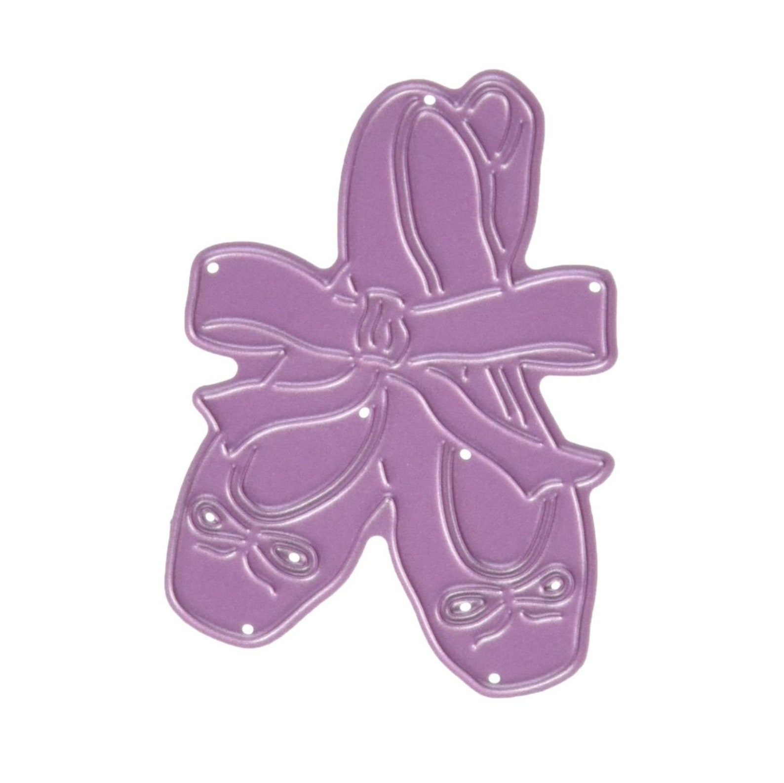 ballet slippers die cut ballerina toe shoes cheery lynn cutting dies b589 for handmade cards,scrapbook pages,cuttlebug,sizzix,ot