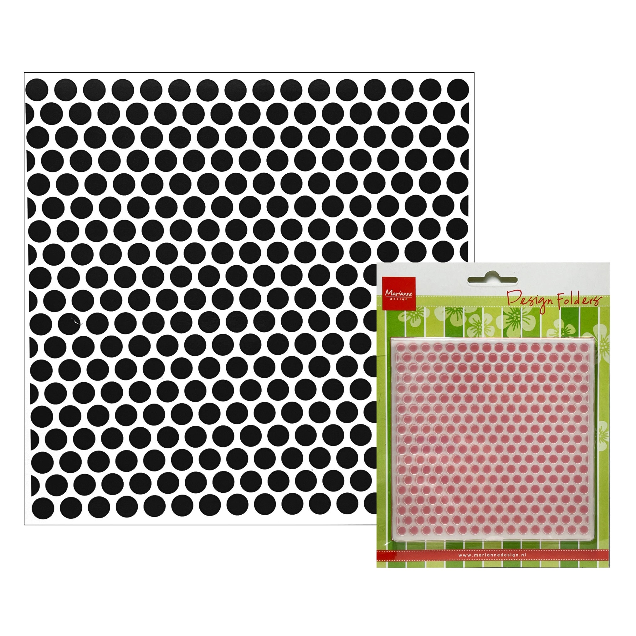 Big Polka Dot Embossing Folder by Marianne Craft Folders Etsy
