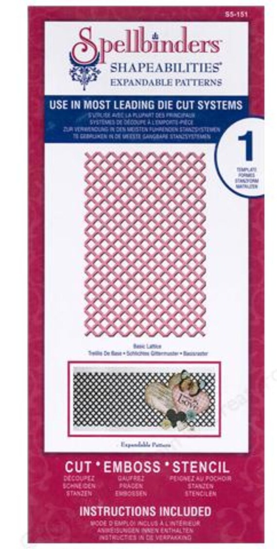 Base treillis coupe dé - est matrices de dentelle est - - S5-151 universel métal dé pour une utilisation dans toutes les machines, y compris la Cuttlebug et Sizzix fc225a Base treillis coupe dé - est matrices de dentelle est - - S5-151 universel métal dé pour une utilisation dans toutes les machines, y compris la Cuttlebug et Sizzix fc225a