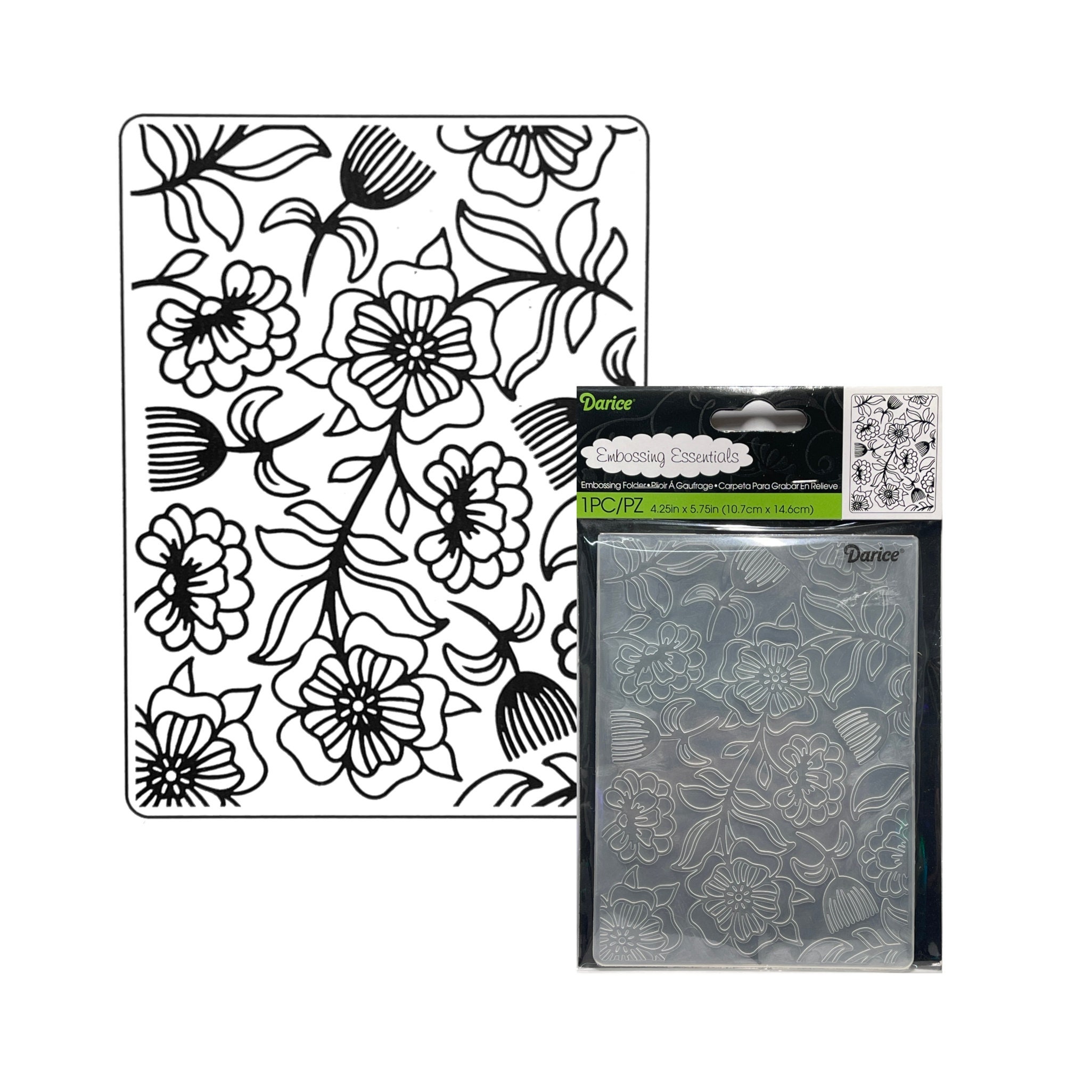 Flowers Embossing Folder Floral Whimsical by Darice embossing Etsy