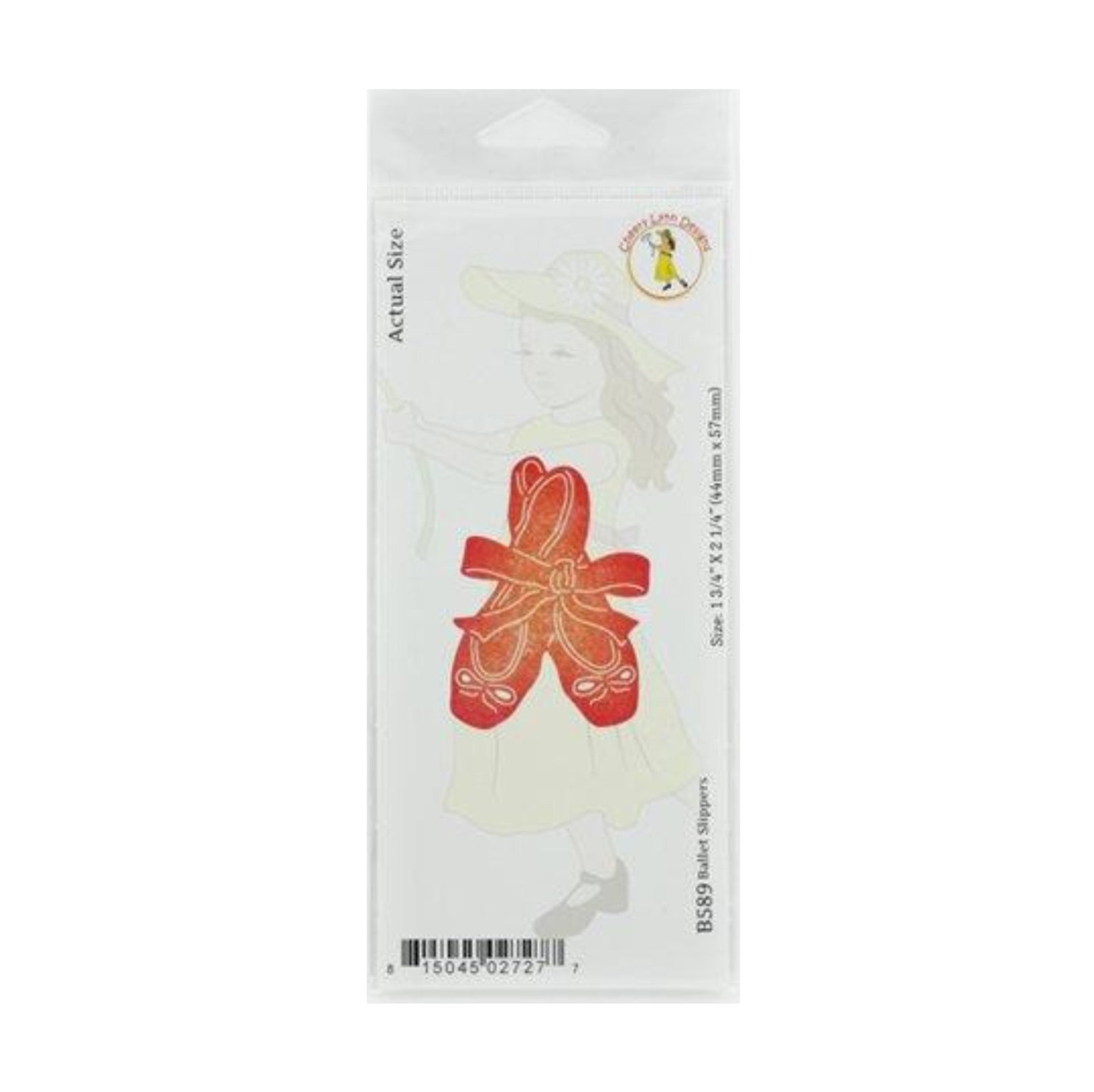 ballet slippers die cut ballerina toe shoes cheery lynn cutting dies b589 for handmade cards,scrapbook pages,cuttlebug,sizzix,ot