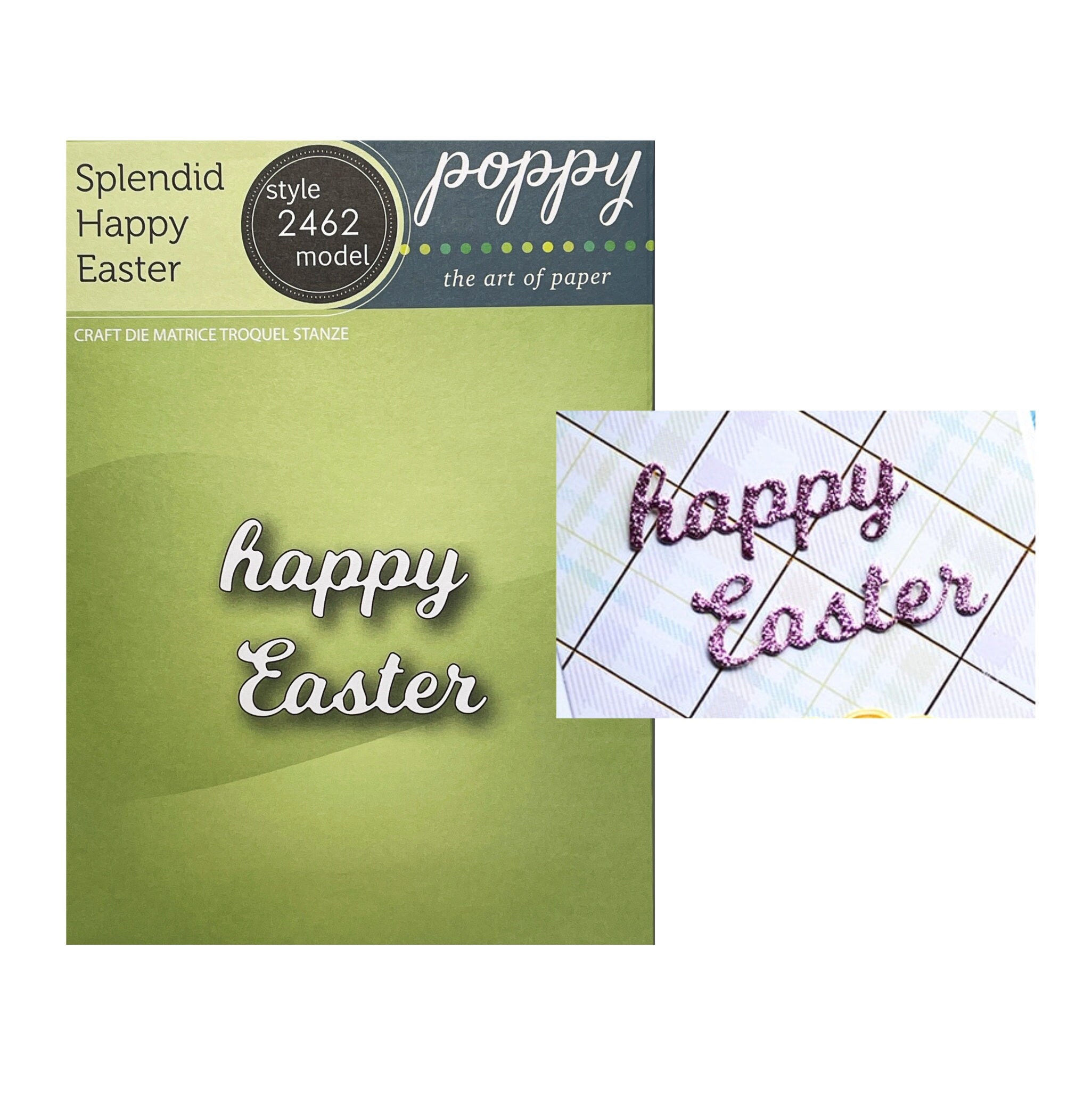 Happy Easter metal die cut Splendid Words Memory Box craft Etsy