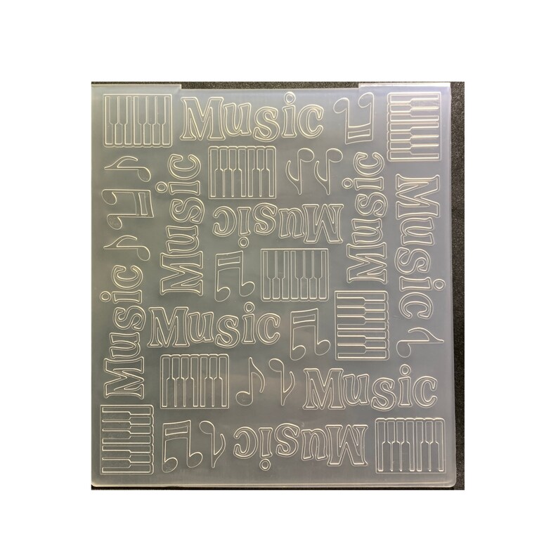 Embossing Folder Music by Leane Creatif Embossing Folders Etsy