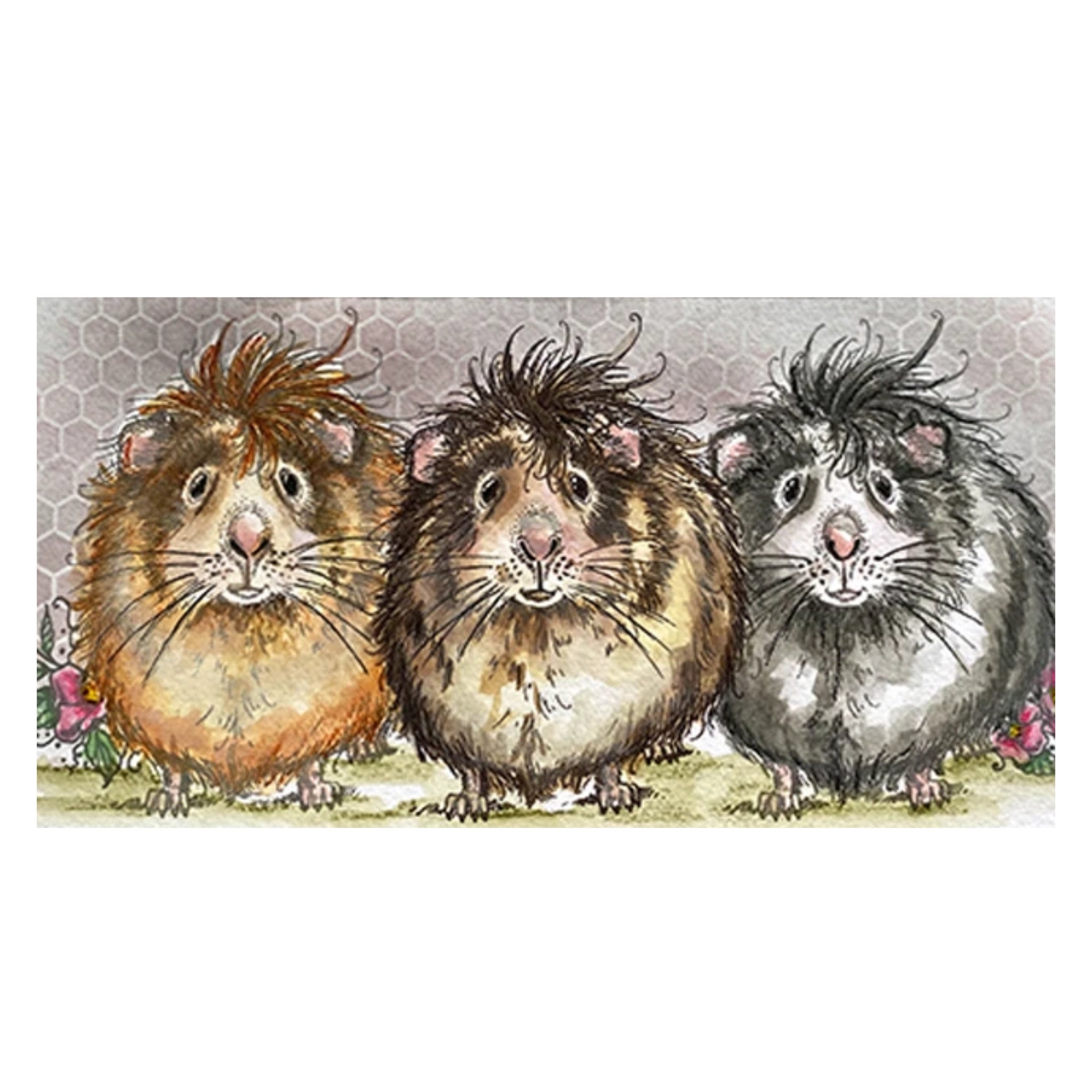 Large Guinea Pig Cling Stamp Guineawig AnimalsPetswords Pink Etsy