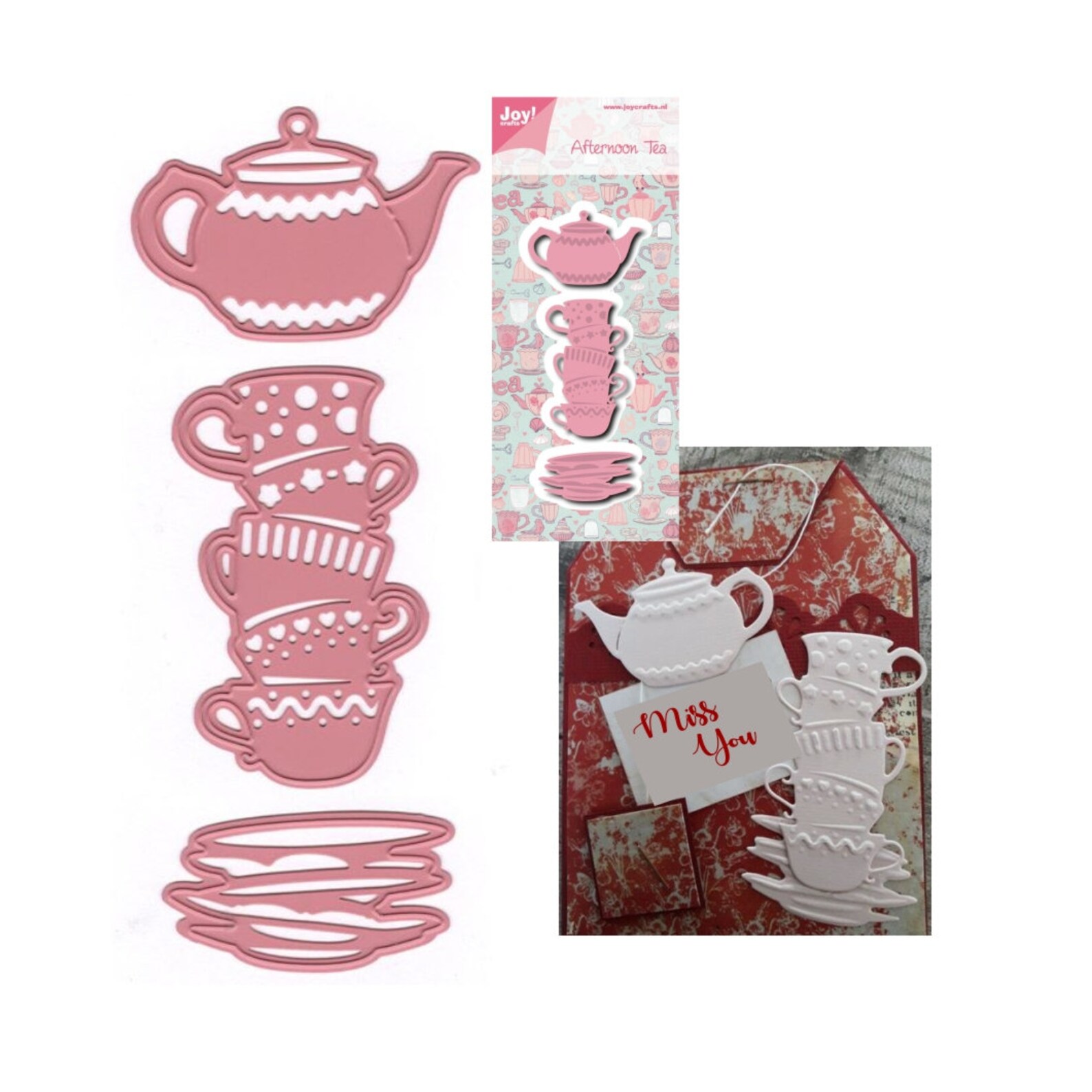 Metal Die Cut Teapot and Tea Cups Cutting Dies Set Joy Crafts Etsy