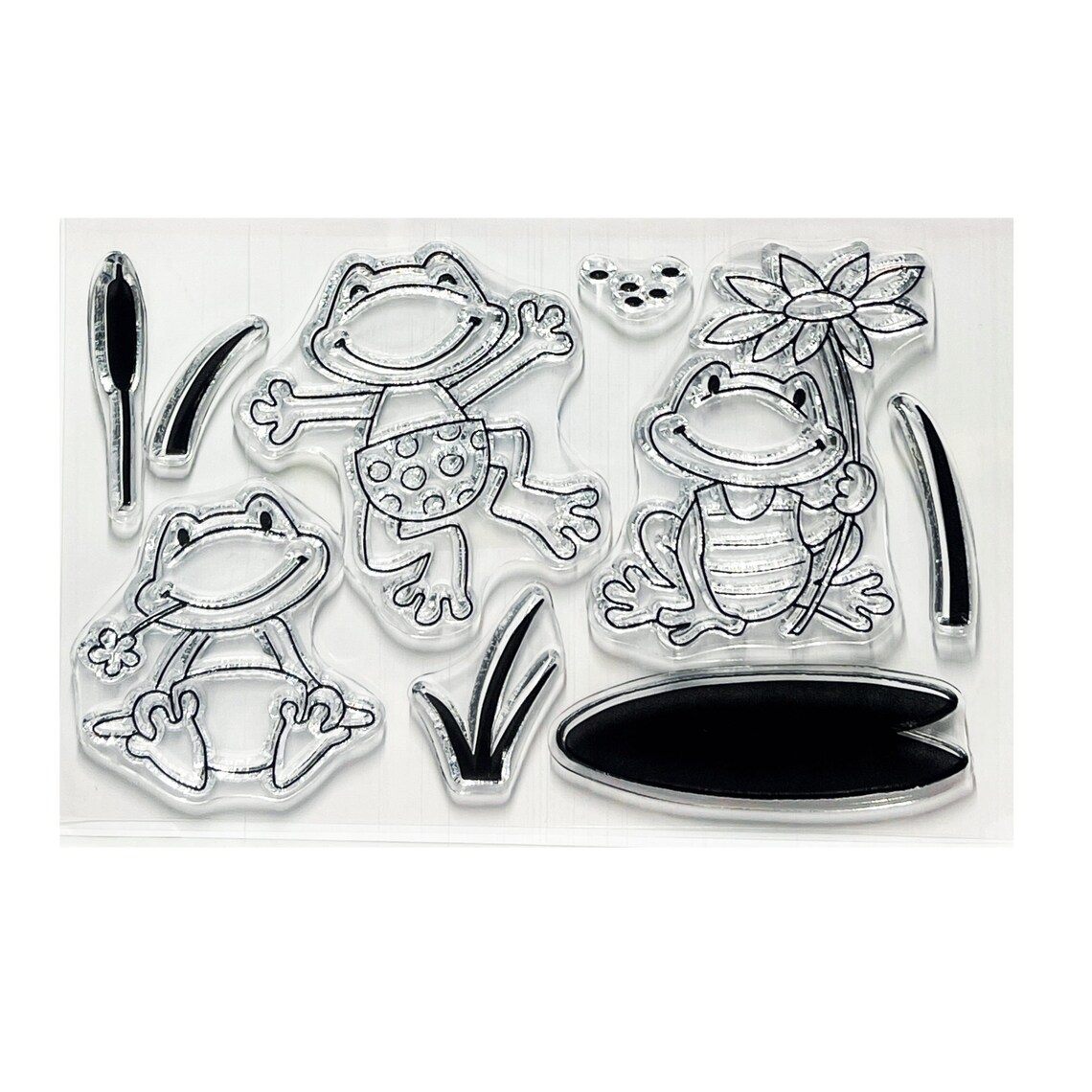 Frog Metal Die Cut & Stamp Set Eline's Marianne Animals Etsy