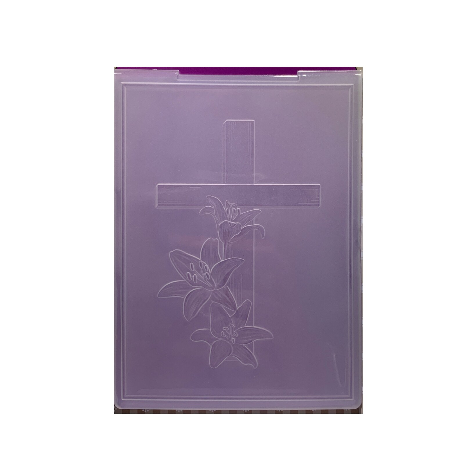Embossing Folder Cross With Lilies 3D Nellie Snellen Craft Etsy