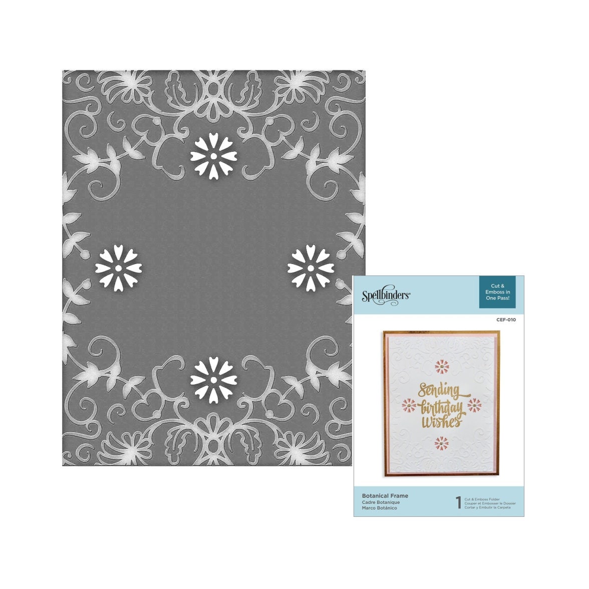 Cuttlebug 12Inch Embossing Border Botanicals Embossing Folders Arts