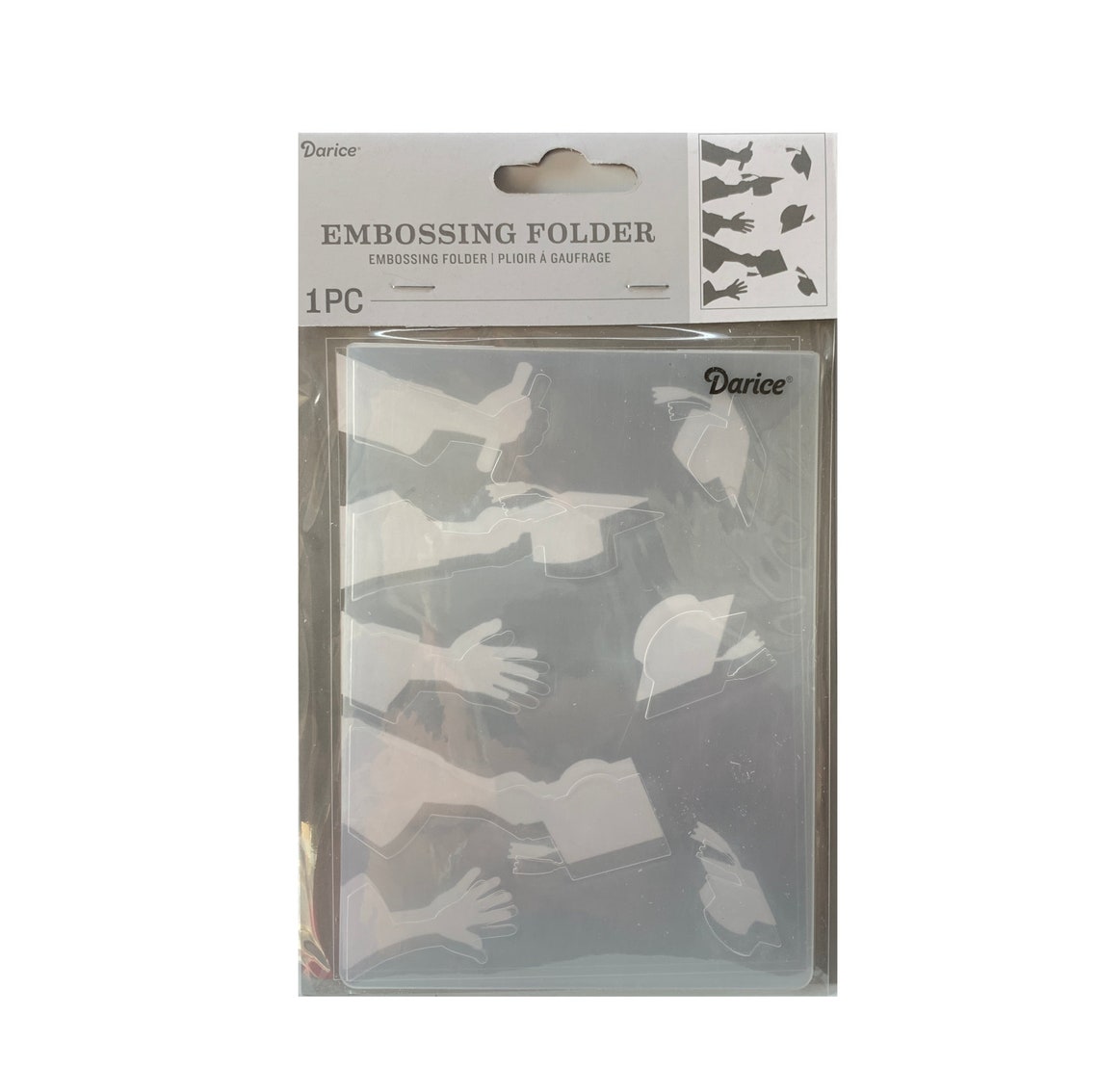 Graduation Embossing Folder Darice Folders Graduate Silhouette Etsy