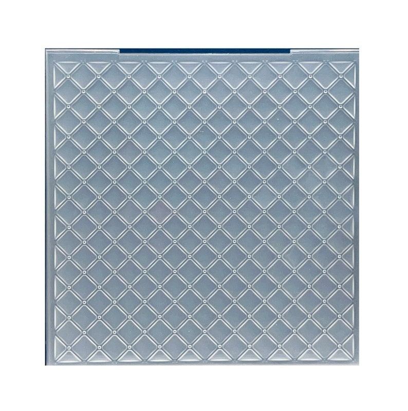 Padded Quilt 3D Embossing Folder Lisa Horton Diamond Craft Etsy