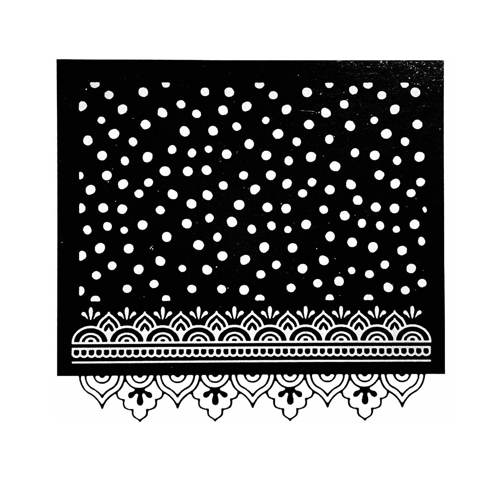 Embossing Folder Polka Dots and Lace Border Cut & Emboss Etsy