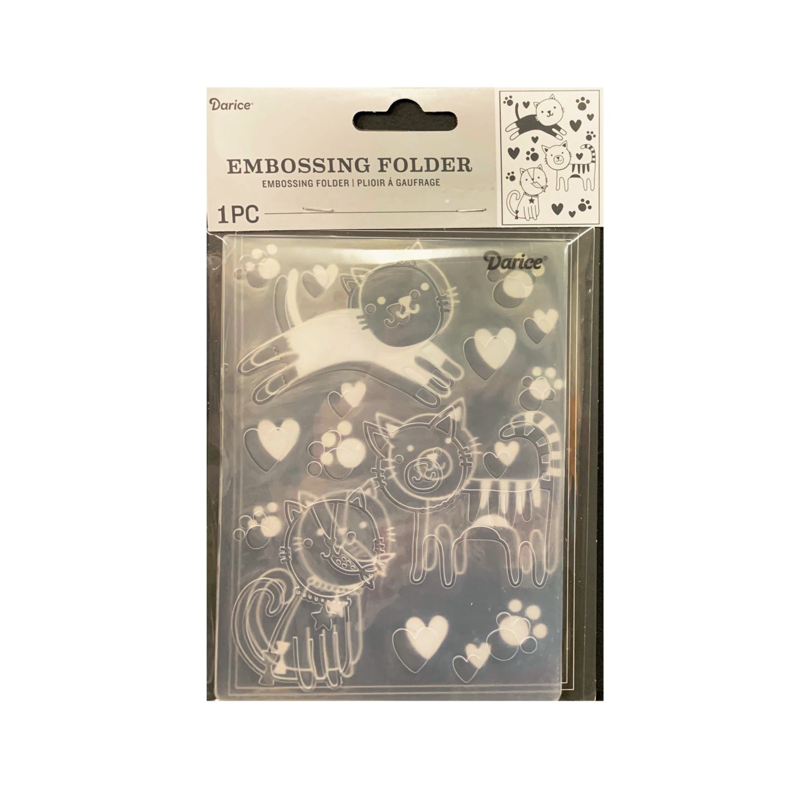 Embossing Folders Cat Darice Folder for Etsy