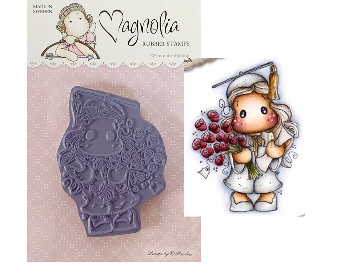 Graduation Cling Rubber Stamp Diploma Tilda Magnolia Craft Stamps for ...