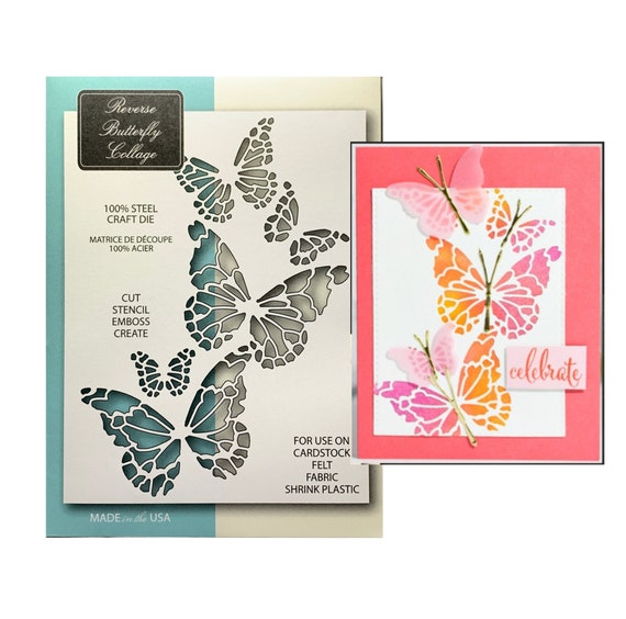 use in Cuttlebug,Sizzix,& other machines Butterfly metal cutting dies