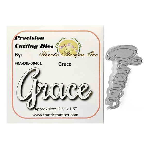 Grace Word Metal Die cut Frantic Stamper Craft Cutting Dies Religious-Cuttlebug,Sizzix,Universal Machines,for handmade cards,scrapbook pages