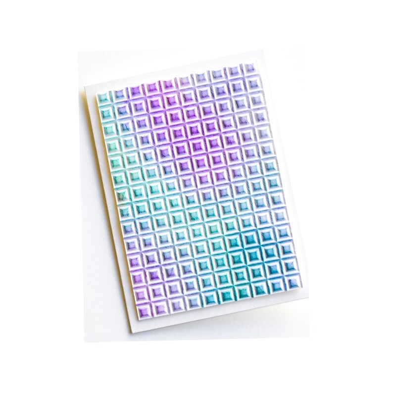 Elegant 3D Embossing Folder Geometric Crystals Memory Box Etsy