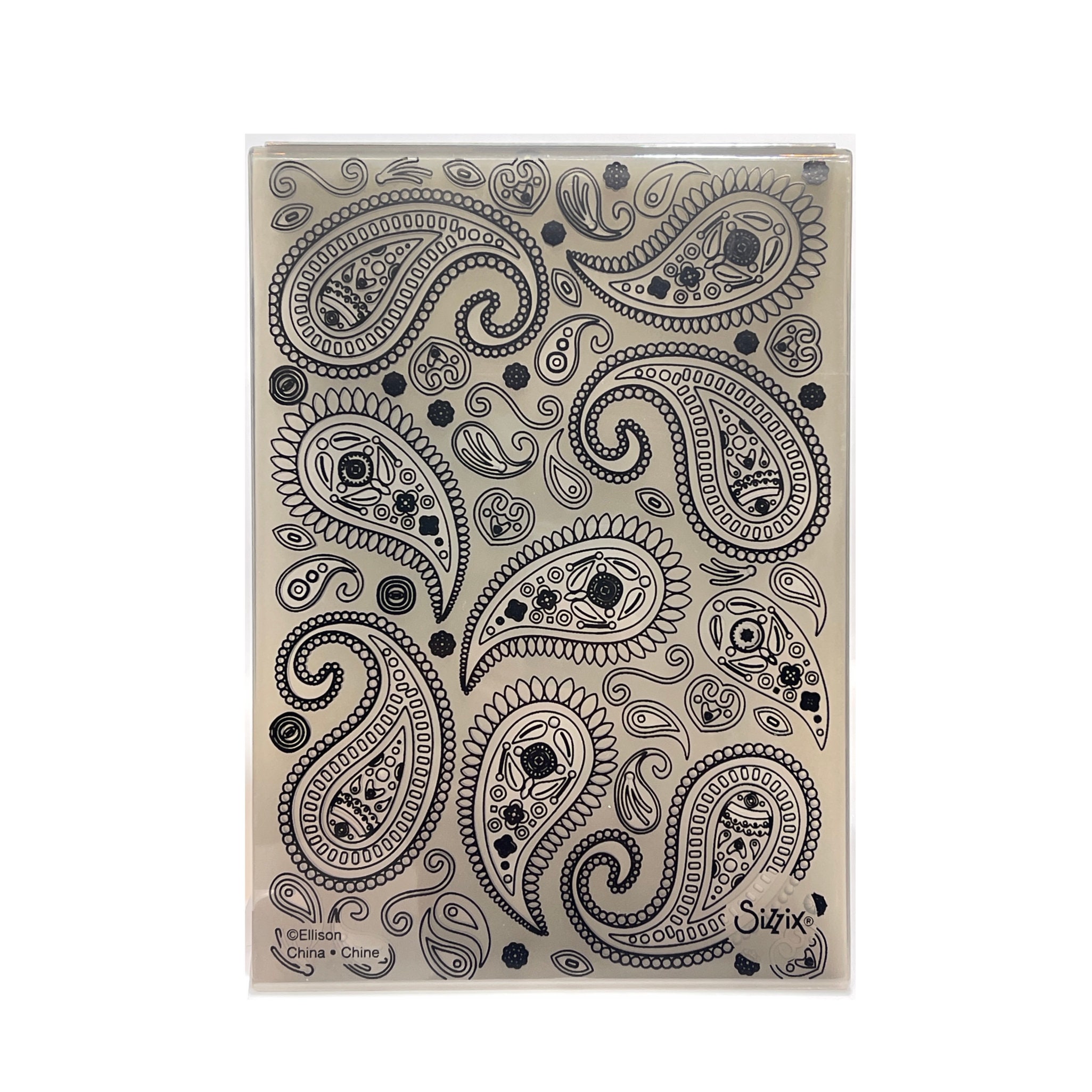 Embossing Folder 3D Paisley by Sizzix Folders Cuttlebug & Etsy