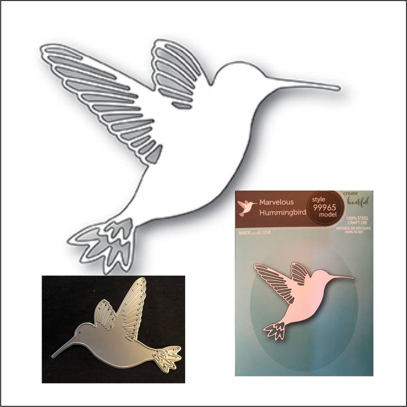 Humming Bird Dies Metal Cutting Dies Scrapbooking Card Making Embossing Crafts
