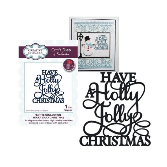 Christmas Metal Die Cut Seasons Greetings Creative Expressions Cutting Dies