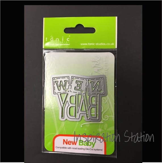 New Baby Metal Die Cut Tonic Cutting Dies 1263E Words,Blocks,Phrases