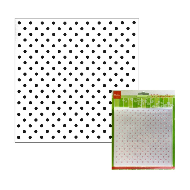 Polka Dot Embossing Folder by Marianne Craft Folders Etsy