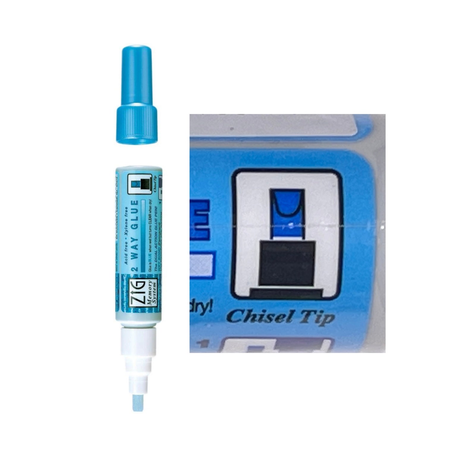 Chisel Tip Glue Pen Adhesive 2 Way Glue Repositionable and Etsy