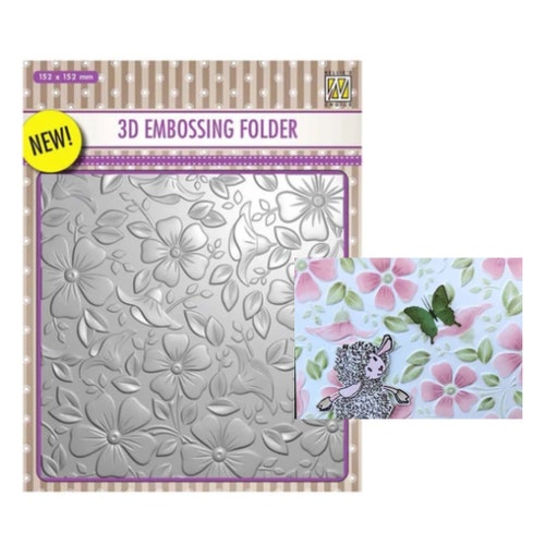 Embossing Folder Flower Frame 3D Flowers by Nellie Snellen - Etsy